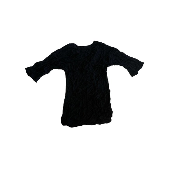 Women M Flynn Skye Delilah Black Rayon Lace-Up Tunic Mini Dress Festival Boho - Picture 3 of 4